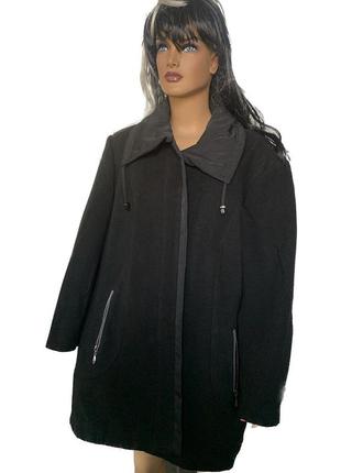 Куртка-пальто женское черный размер 54