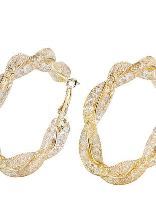 Модні великі сережки-кільця, масивні ювелірні вироби в стилі панк, жіночі сережки, бутутерія сережки