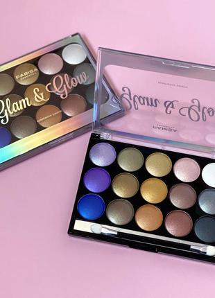 Палитра теней parisa cosmetics e-615 glam & glow baked eyeshadow palette №2