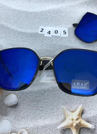 Уцінка !!! модні дзеркальні квадратні окуляри з синіми лінзами4 фото