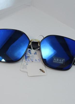 Уцінка !!! модні дзеркальні квадратні окуляри з синіми лінзами8 фото