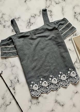 Блуза с вышивкой mint velvet 10 р