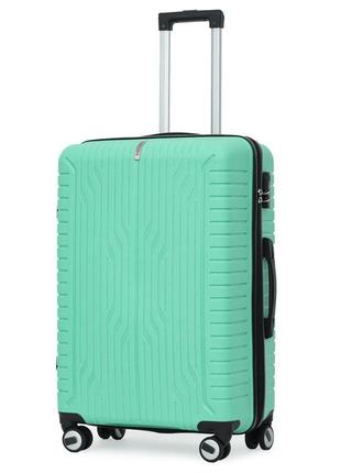 Чемодан дорожный 78 л  semi line 24" (m) sea green (t5612-2)