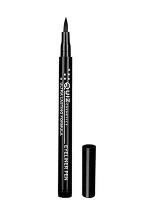 Підводка-фломастер для очей quiz cosmetics eyeliner pen, black, 4 мл