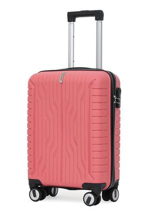 Чемодан дорожный 36 л semi line 19" (s) pink (t5610-1)