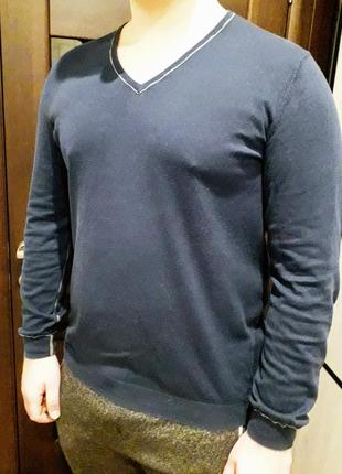 Синий свитер, свитшот, реглан esprit (xl)