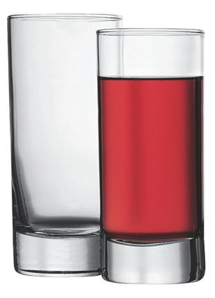 Стеклянный высокий стакан side 284мл для напитков