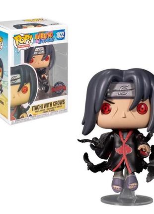 Фигурка итачи с вороном фанко поп / itachi with crows funko pop серии наруто 10 см №1022