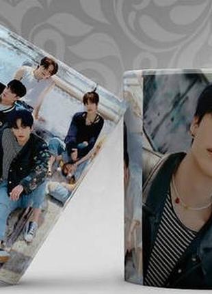 Кухоль лі ноу (lee know) лі мінхо (lee minho) stray kids