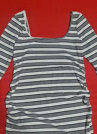 Стильное платье макси для беременных от asos в рубчик6 фото
