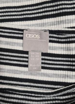 Стильное платье макси для беременных от asos в рубчик9 фото