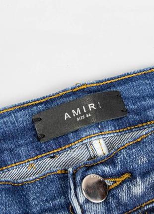 Зауженные стильные джинсы amiri.дизайнерские узкие джинсы.скинни.6 фото