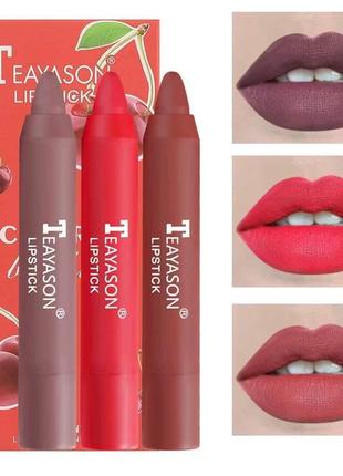 Набор помад teayason lipstick, вишня