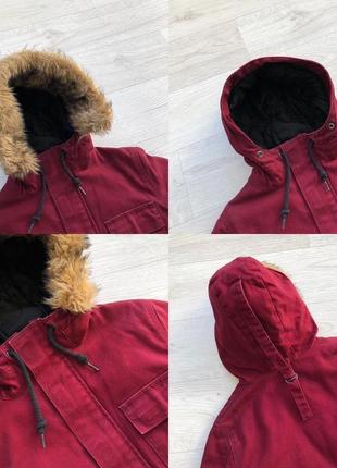 Зимова куртка парка carhartt wip x’siberian thinsulate parka red4 фото