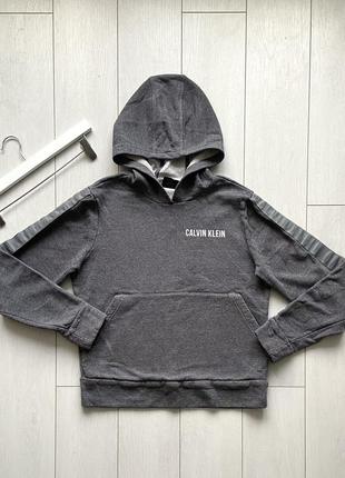 Худі calvin klein жіноче з лампасами толстовка пайта спортивна кофта