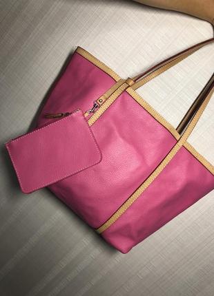 Женская кожанная итальянская сумка шоппер borse in pelle1 фото