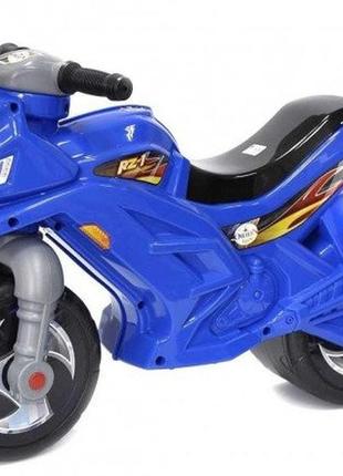 Беговел мотоцикл 2-х колесный 501-1 (синий) нехочуха