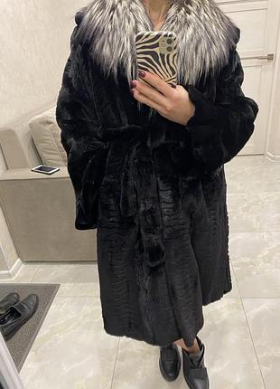 Элитная норковая шуба blacknafa
