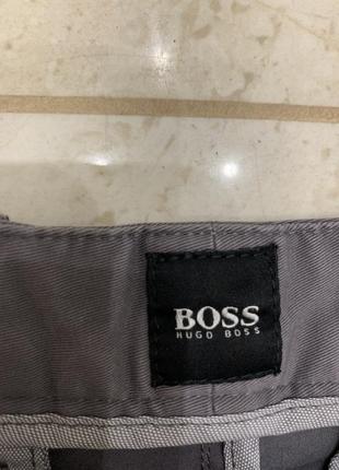 Шорты hugo boss мужские базовые серые карего чинос3 фото