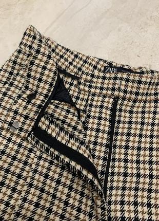 Жіночі довгі шорти бермуди від zara коричневі8 фото