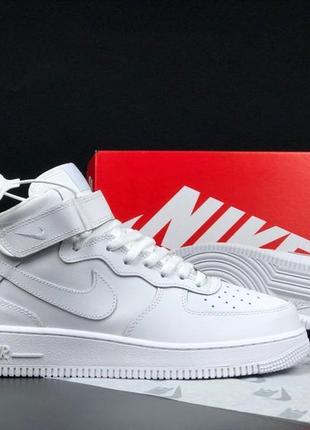 Женские кроссовки с мехом nike air force #найк