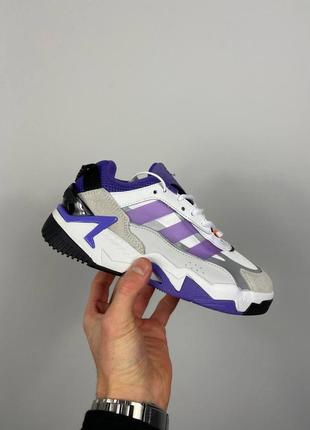 Жіночі кросівки фіолетові adidas niteball 2.0 ‘violet white’ gx0775