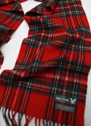 Шерстяний шарф lyle & scott шалик шотландія3 фото