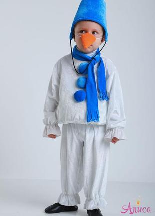 Продаж костюма сніговика, сніговичок на 3-5, 5-7, 7-9 років1 фото