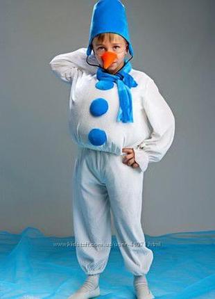 Продаж костюма сніговика, сніговичок на 3-5, 5-7, 7-9 років2 фото