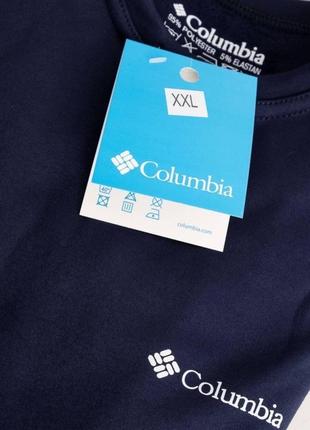 Термокомплект білизни кофта + штани  columbia в темно синьому кольорі чоловіча4 фото