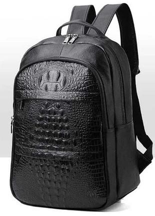 Шкіряний рюкзак.