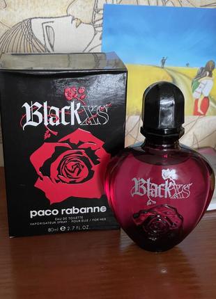 Paco rabanne black xs pour femme 80 мл. туалетна вода.
