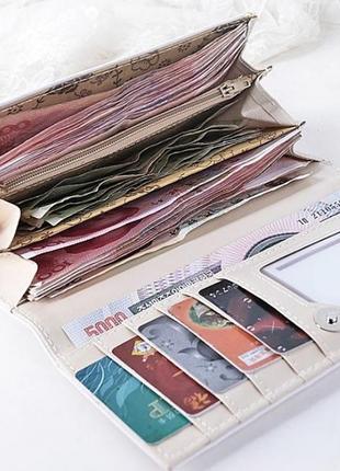 Новый большой длинный кошелек клатч винтажный париж бумажник винтаж paris розы9 фото