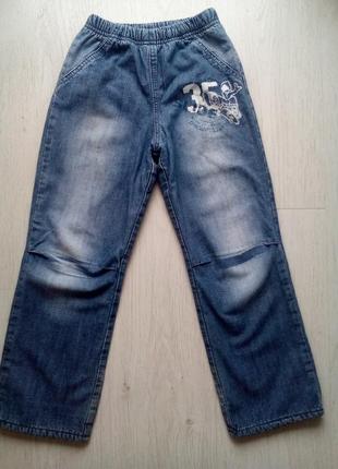 Теплые джинсы gee jay 6-8 лет.1 фото