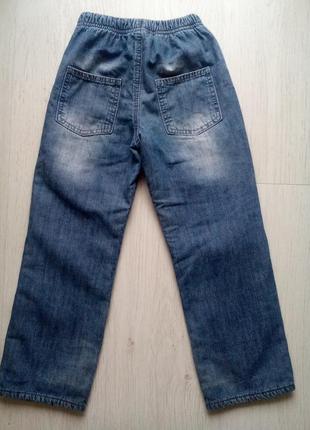 Теплые джинсы gee jay 6-8 лет.2 фото