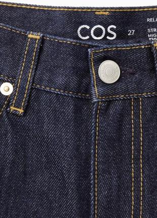 Прямі джинси з темно-блакитного деніма від cos  24 по 32 розмір6 фото