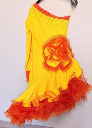 Сукня плаття та рубашка сорочка для бальних танців латина3 фото
