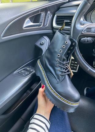 Зимние ботинки dr martens jadon black fur