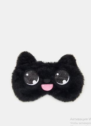 Новая фирменная маска для сна котик котенок котенок киса нг нр sinsay
