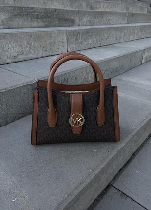 Сумка michael kors gabby small logo satchel оригинал2 фото