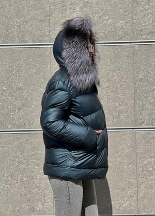 Зимова куртка з натуральним хутром4 фото