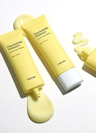 Витаминный крем для борьбы с пигментацией trimay niacinamide melazero vita blanc cream