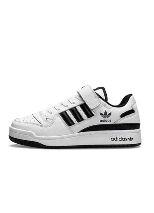 ✅жіночі кросівки adidas originals forum 84 low white black1 фото