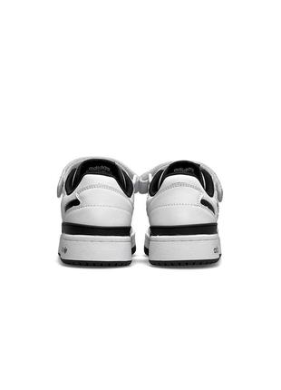 ✅жіночі кросівки adidas originals forum 84 low white black6 фото