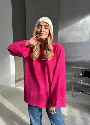 Светр кофта джемпер ангора рубчик