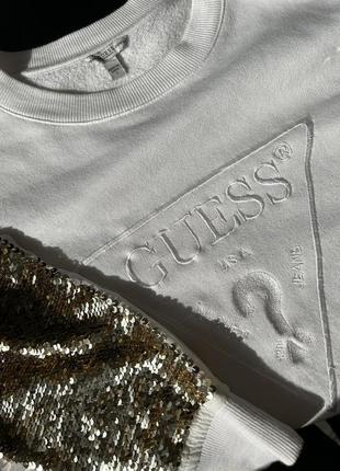 Свитшот guess с пайетками