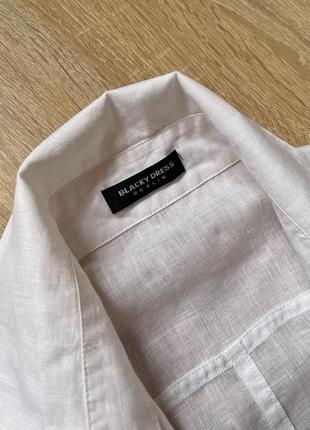 Сорочка лляна 100% льон медичний халат6 фото