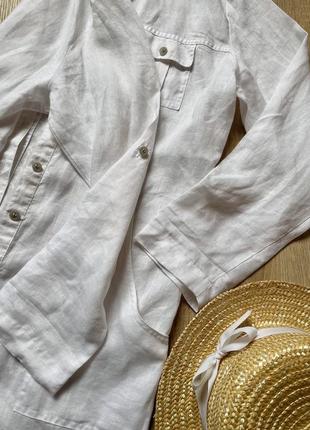 Сорочка лляна 100% льон медичний халат4 фото