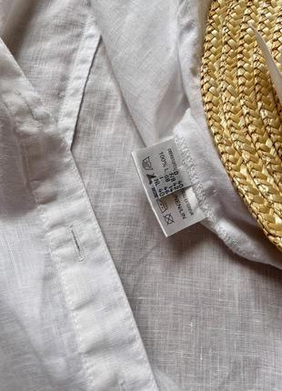 Сорочка лляна 100% льон медичний халат7 фото