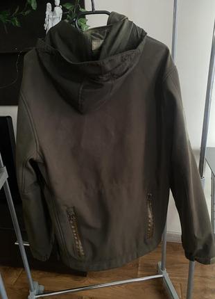 Військова тактична куртка мілітарі софтшел soft shell  кольору хакі-коричневого фірми pancer5 фото